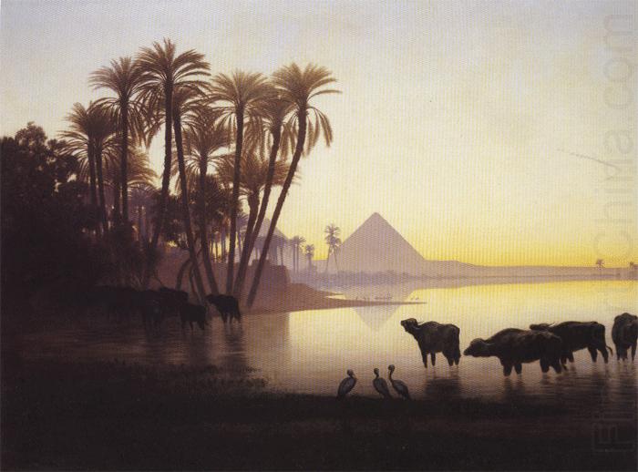 Theodore Frere Along the Nile at Giza china oil painting image